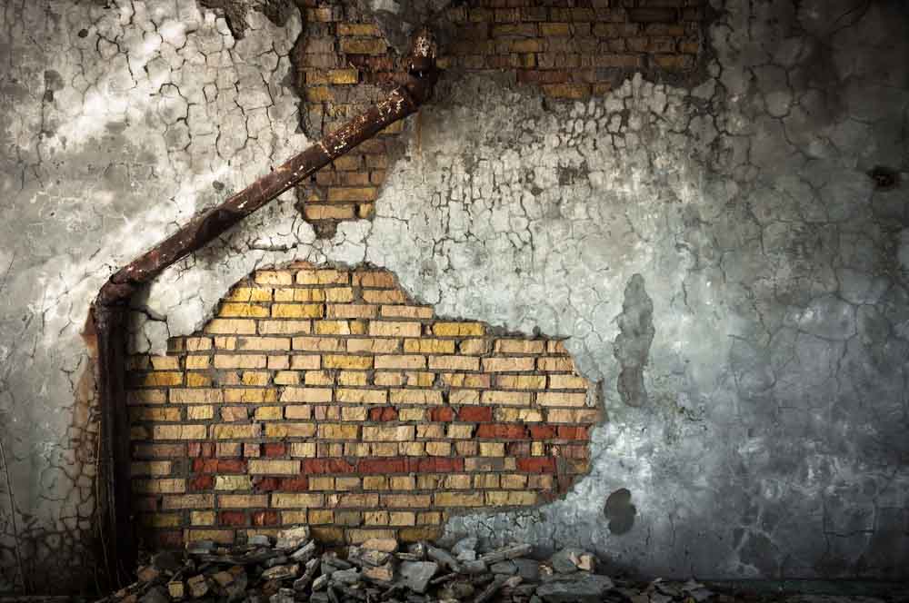 outdated pipes in an old home